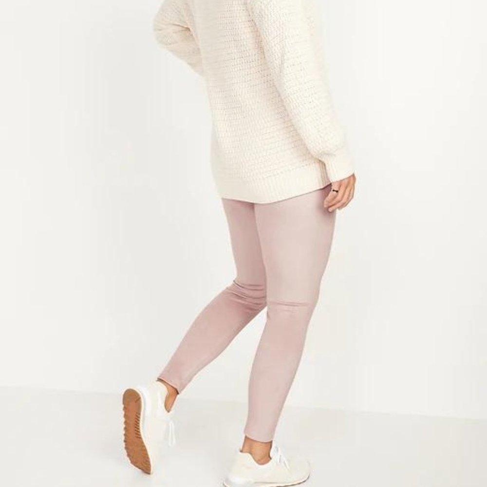 Old Navy High-Waisted Velour Ankle Leggings For Women New - Picture 2 of 7